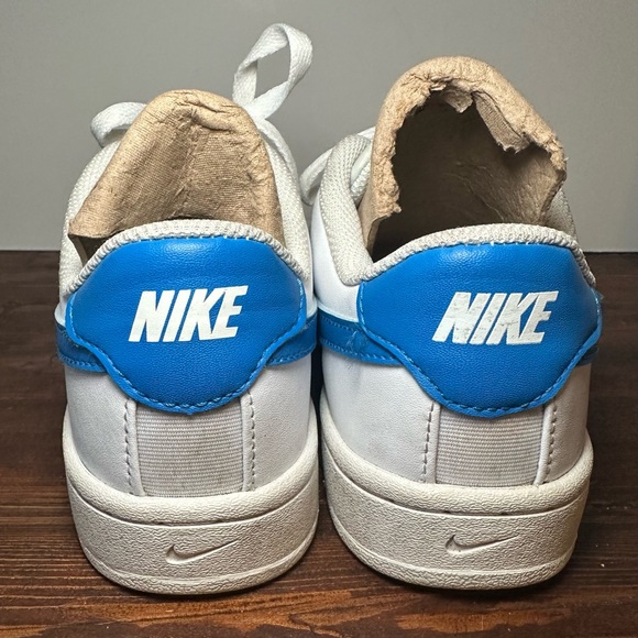Nike Blazer Low Leather "White Blue" Men’s Size 8 Sneakers Good‎ Condition. - Picture 4 of 9